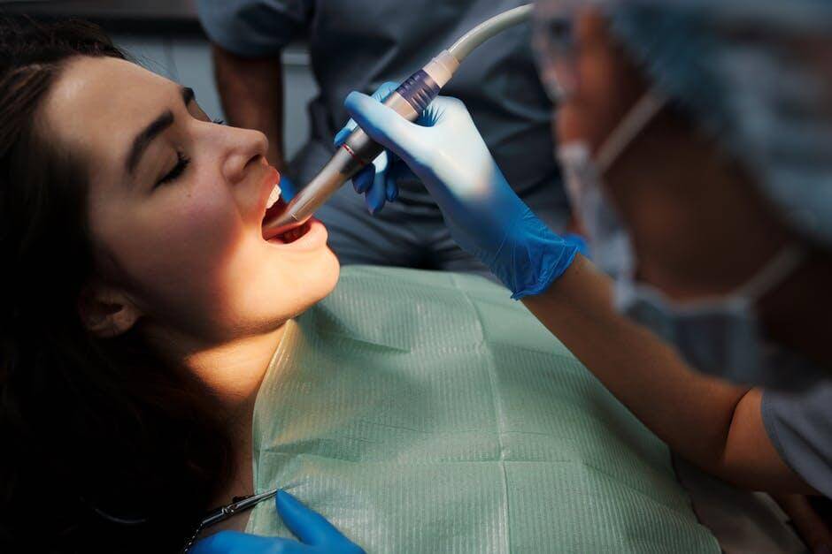 woman at Dentist in Woodbridge getting sleep apnea treatment